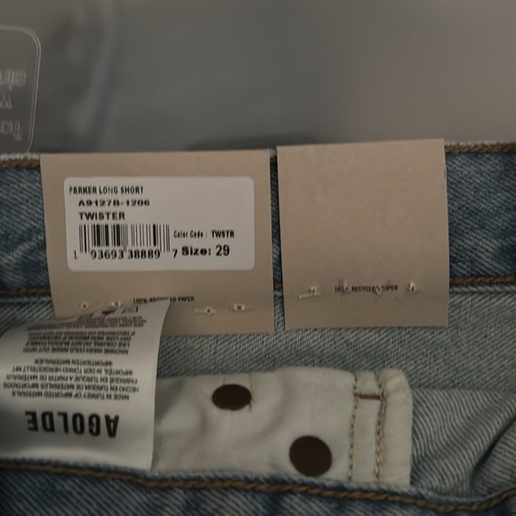 NWT Agolde Parker Long Shorts - Picture 8 of 8